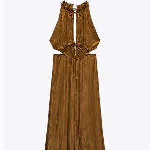 Zara Cut Out Satin Dress